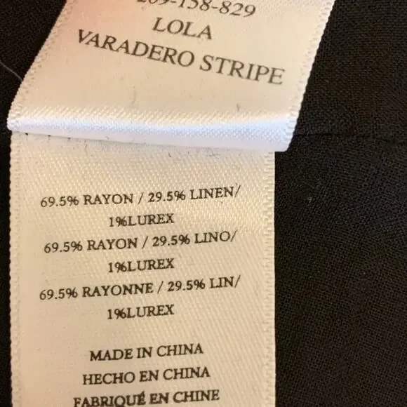 Rails Lola Metallic Lurex Wrap Dress Varadero Stripe Small - Picture 6 of 6